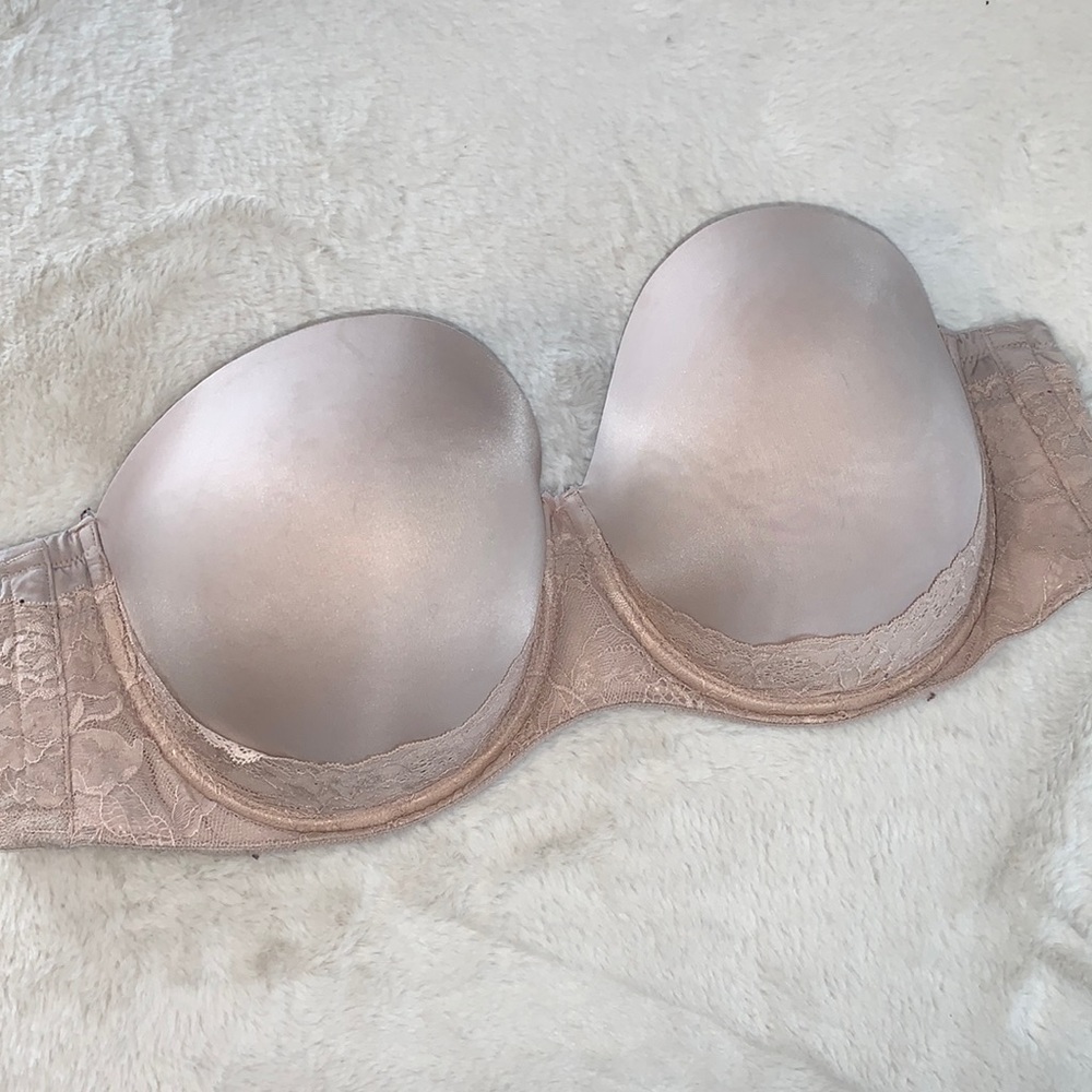 46d Torrid Curve Padded Push-Up Strapless Bra - image 1